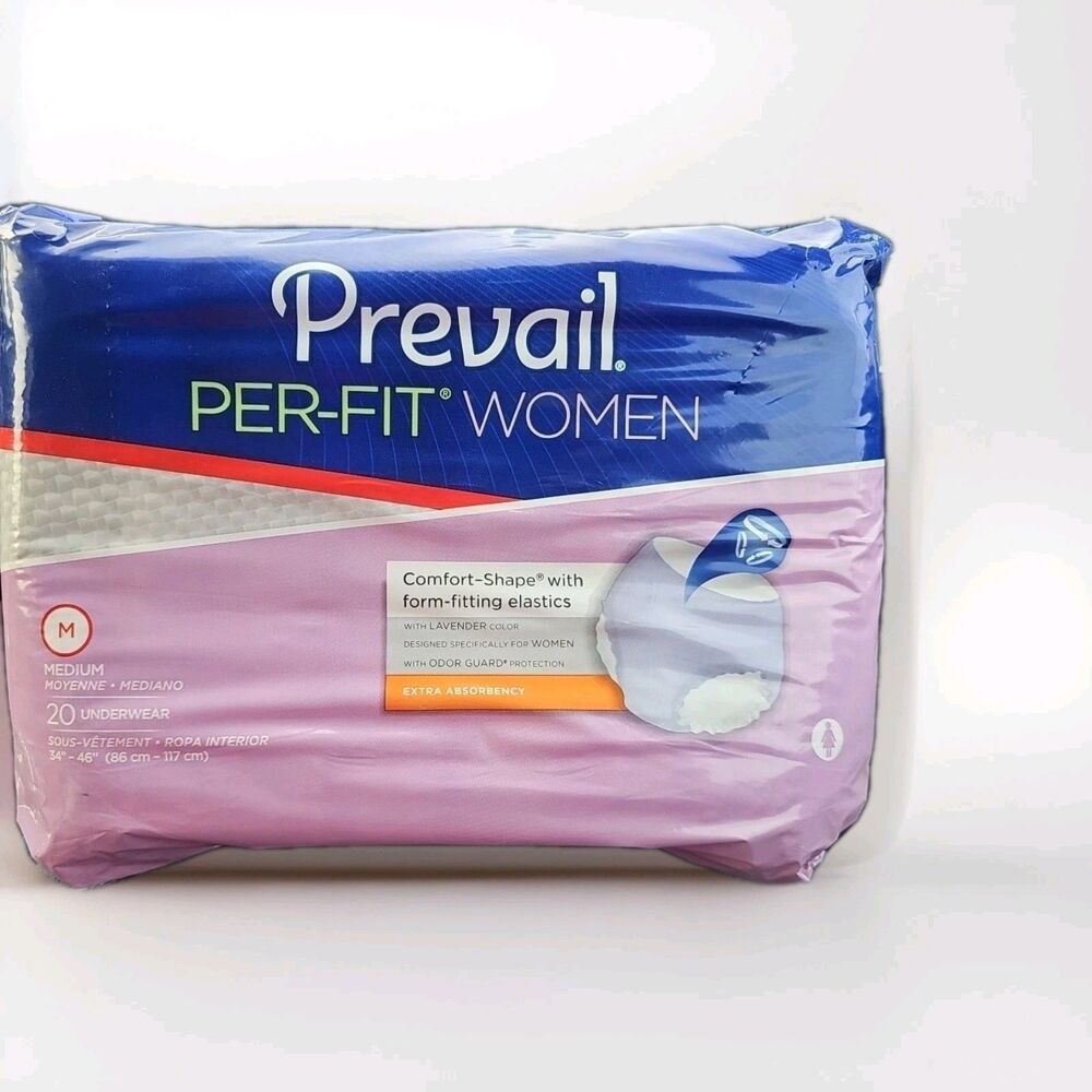 Prevail Per-Fit Women Protective Underwear Medium 34''-46'' MOD ABSORB-20/Bag